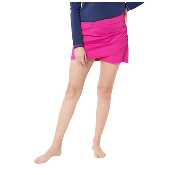 Ambernoon II By Dr. Erum Ilyas UPF 50 Wrap Swim Skirt CORAL NWT SIZE 14 - Picture 3 of 7